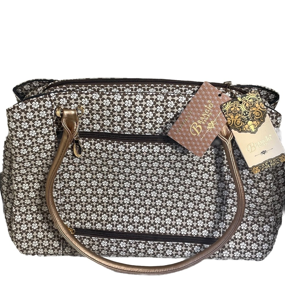 Brangio Italy Shoulder Bag Purse NWT Hearts Rhinestones Ivory Gold